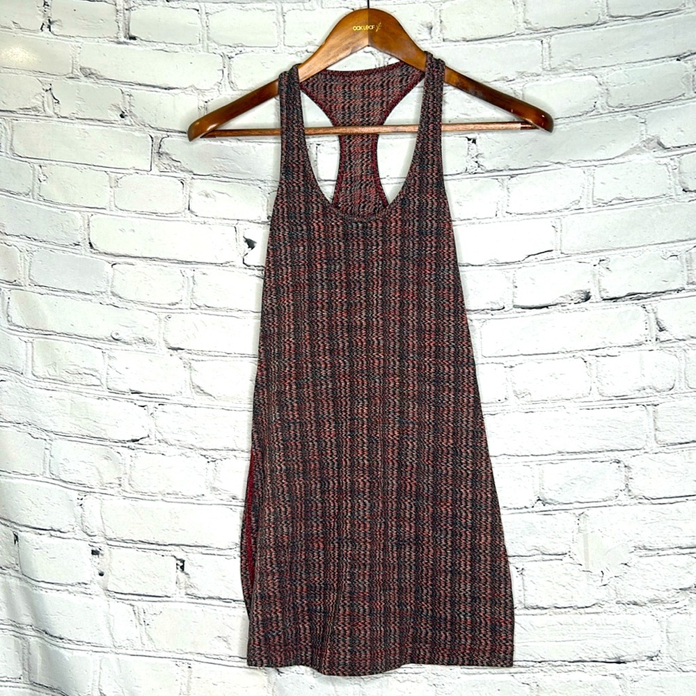 LuLuLemon Black Red Racerback Sleeveless Athletic Tank Top Size Small